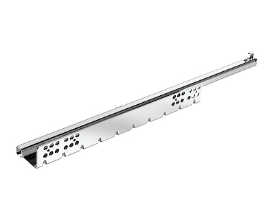 Напрямна Hettich Quadro 25 часткового висування з системою Push to open L=400 мм, ДСП 18мм, права