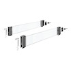 Комплект надставок на бок ящика Hettich InnoTech Atira DesignSide из стекла h=144 L=350 серый