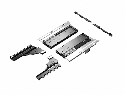 Механизм открывания Push to open Silent для Quadro Hettich, 8-20 kg, левая и правая (9240162)