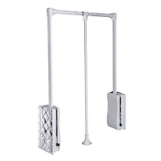 Пантограф GTV для одягу телескопічний 600-830 мм з масляним амортизатором модуль 645-910мм (8-10кг), білий (PG-ST6083-10A)