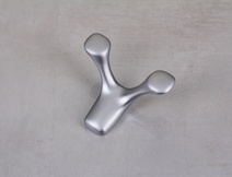 Мебельный крючок GTV TOLEDO B0 двойной, алюминий