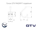 Мебельный крючок GTV MADRYT двойной