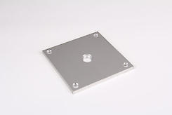 Підп'ятник до труби круглої D 45x1.5 на 1 отвір алюміній