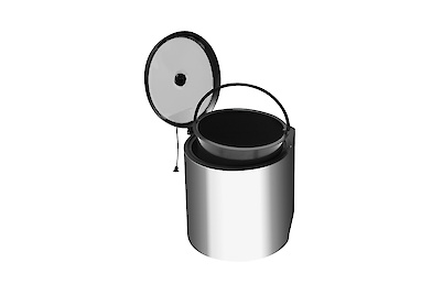 Ведро для мусора CIRCA 11Л, хром