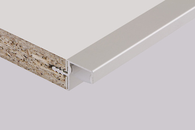 Профиль для фасадов без ручек (ФБР) в верхний модуль под LED-подсветку L=5950мм алюминий