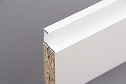 Профіль для фасадів без ручок (ФБР) в верхній модуль під LED-підсвічування L = 5950мм, білий