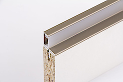 Профіль для фасадів без ручок (ФБР) в верхній модуль під LED-підсвічування L = 5950мм, коньяк