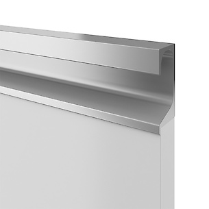 Ручка профиль врезная UKW 8 Zobal алюминиевая L -3500мм 16мм