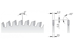 Пильний диск СМТ для настільних пил D=300 F=30 Z 96 K=3.2