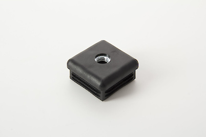 Муфта J квадрат 45x45 поз 41 чорний (муфта для труби)