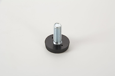 Ніжка з регулюванням КR круглий D=30 поз 48 чорний (ніжка меблева)