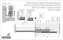 Направляющая Hettich InnoTech Atira (QuadroV6 P20) EB=10.5 L=260 с механизмом Push to open правая