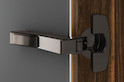 Петля Hettich Sensys 8639i W45 накладная с доводчиком, угол открывания 95º в цвете черный обсидиан
