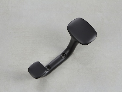 Меблевий гачок GTV TOLEDO C0 подвійний, чорний матовий