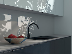 Egger U7081 ST76 Світло-сірий суцільний зі світло-сірим внутрішнім наповненням