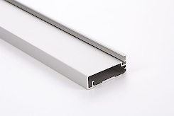 Фасадный рамочный профиль алюминиевый М23 алюминий натуральный