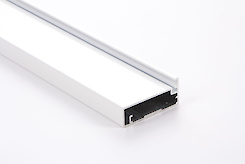 Фасадный рамочный профиль алюминиевый М23 белый