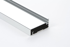 Фасадный рамочный профиль алюминиевый М23 анодировка хром (зеркало)