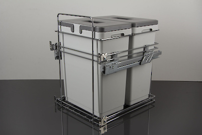 Выдвижной сортер для мусора Vibo Kombi easy для модуля 450 мм на 2 ведра с доводчиком