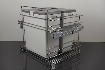 Выдвижной сортер для мусора Vibo Kombi easy для модуля 600 мм на 2 ведра с доводчиком