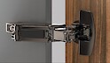 Петля Hettich Sensys 8657i накладная с доводчиком, угол открывания 165 градусов черная (9091767)