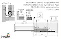 Направляющая Hettich InnoTech Atira (QuadroV6 P20) EB=10.5 L=520 с механизмом Push to open правая