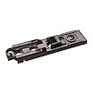 Монтажная планка для мебельной петли Sensys, Hettich 8099 линейная под прикручивание с эксцентриком​​​​​​​ h=1,5 черная