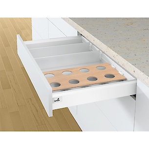 Профіль для організації OrgaStripe до шухляд Hettich Atira, ArciTech, AvanTech YOU довжина 1100мм білий