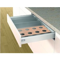 Профиль для организации OrgaStripe к ящикам Hettich Atira, ArciTech, AvanTech YOU длина 1100мм серый