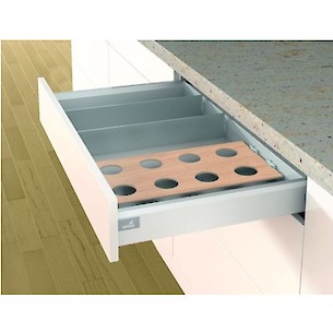 Профіль для організації OrgaStripe до шухляд Hettich Atira, ArciTech, AvanTech YOU довжина 1100мм сірий