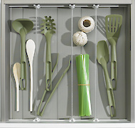 Кріплення для перегородок OrgaClip для встановлення в профіль Hettich OrgaStripe сірий