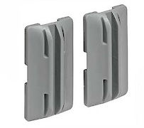 Кріплення для перегородок OrgaClip для встановлення в профіль Hettich OrgaStripe сірий