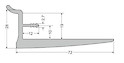 Держатель полки из ДСП (MDF) толщиной 18мм к настенной системе Zobal