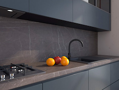 Пластик Egger F205 ST9 Камінь П'єтра Гріджія антрацит 