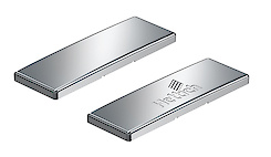 Заглушка на консоль завіси Intermat, з логотипом Hettich, нікельована сталь