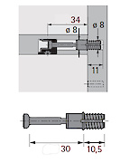 Дюбель швидкого монтажу Rapid S DU 325 Hettich