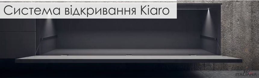 Система відкривання фасадів Kiaro від Italiana Ferramenta