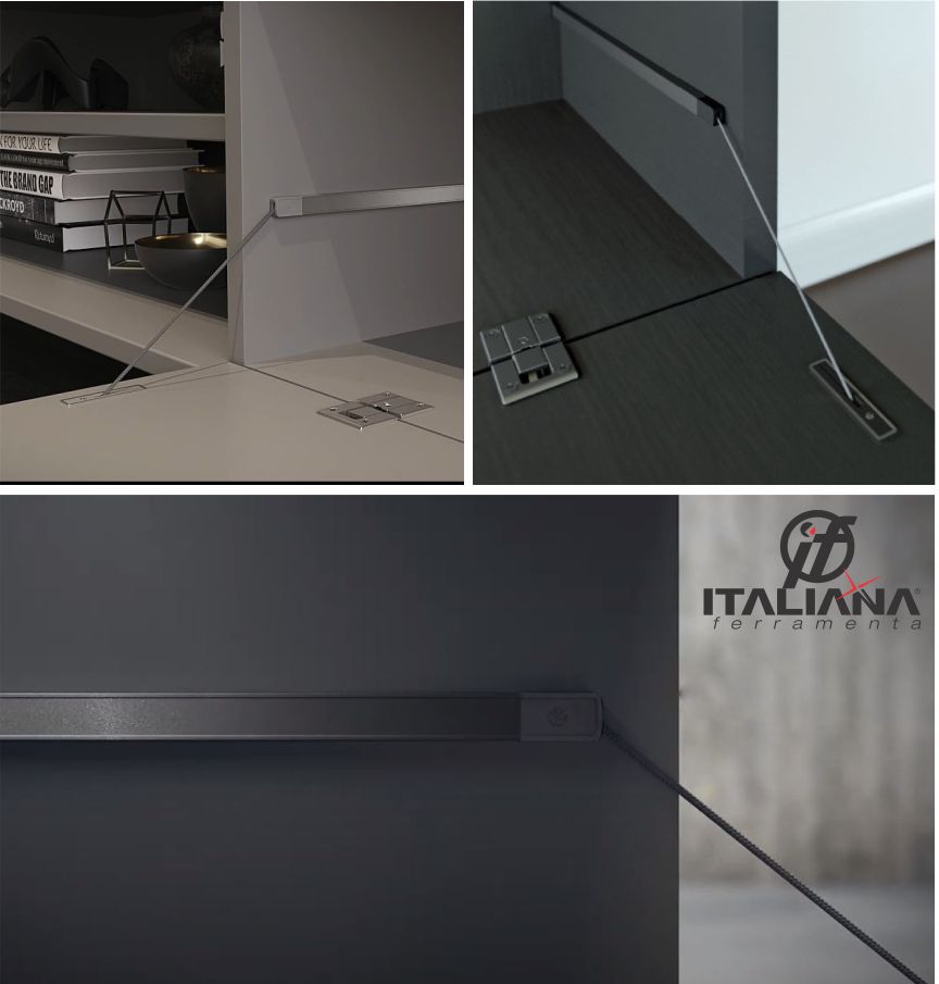 Система открывания фасадов Kiaro от Italiana Ferramenta