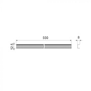 Алюмінієвий профіль для механізму KIARO Italiana Ferramenta, сірий