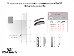 Заглушка для крепления под прикручивание KIARO Italiana Ferramenta, антрацит