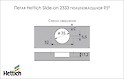 Схема сверления петли Hettich Slide-on 2333 полунакладной 95º