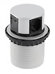 Встраиваемая розетка GTV COMFORT вертикальная на 3 вилки, 2USB, D 100,