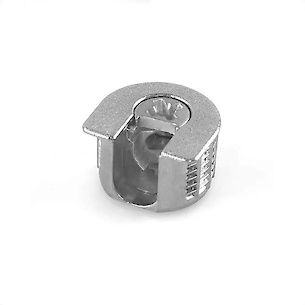 Меблева ексцентрикова стяжка з фіксатором VB 35M/16 Hettich цинк для полиць товщиною 16 мм