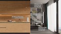 Полоса-вставка 33мм из HPL пластика H3330 ST36 Дуб Антор натуральный в алюминиевую отбортовку Scilm под вставку
