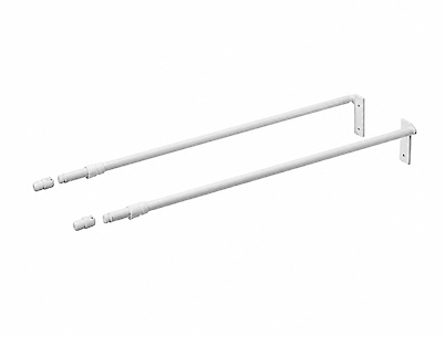 Комплект поздовжніх релінгів для ящика Hettich MultiTech, L=450, білий (51481/1064551)