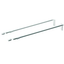 Комплект продольных релингов для ящика Hettich MultiTech, L=500, белый (51483/1064552)