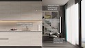 Смуга-вставка 34мм з HPL пластику H1401 ST22 Сосна Касцина у пластикову отбортовку Scilm під вставку