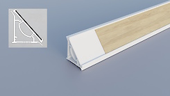 Полоса-вставка 34мм из HPL пластика H3730 ST10 Гикори натуральный