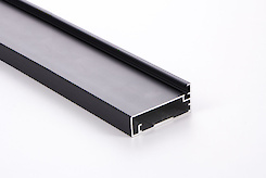 Фасадний рамковий профіль алюмінієвий М23 N анодіровка графіт Brush для виготовлення меблевих фасадів