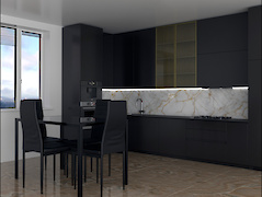 Egger U961 Чорний графіт PM/ST9 PerfectSense на основі МДФ з матовою поверхнею в інтер'єрі